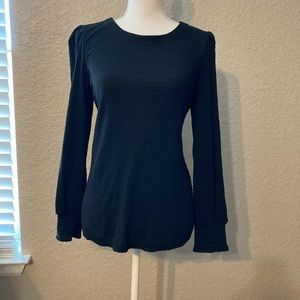 Loft textured long sleeve tee! NWT